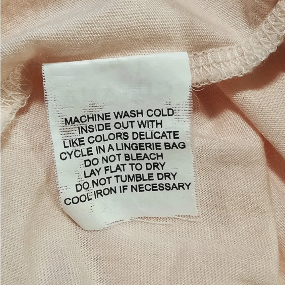 Cuyana Women's Blush Pink Long Sleeve Top T-Shirt - Picture 7 of 7